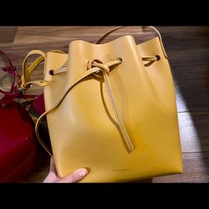Mansur mavriel inspired large bucket bag